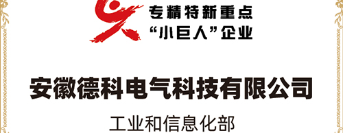 「小巨人 大分量」| hy3380cc海洋之神电气荣获“国家专精特新重点小巨人企业”称号！